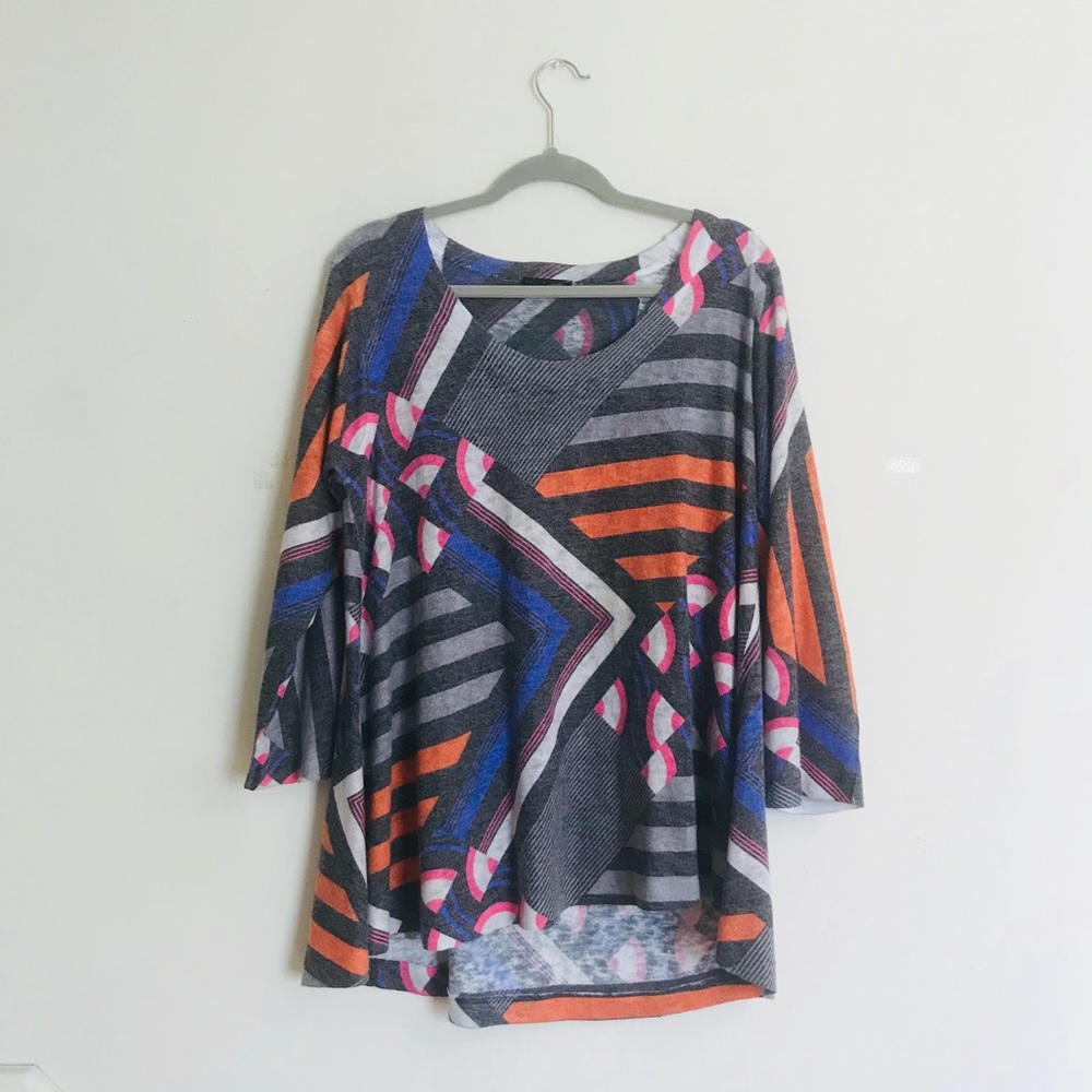 Nally & Millie Multicolor Geometric Tunic